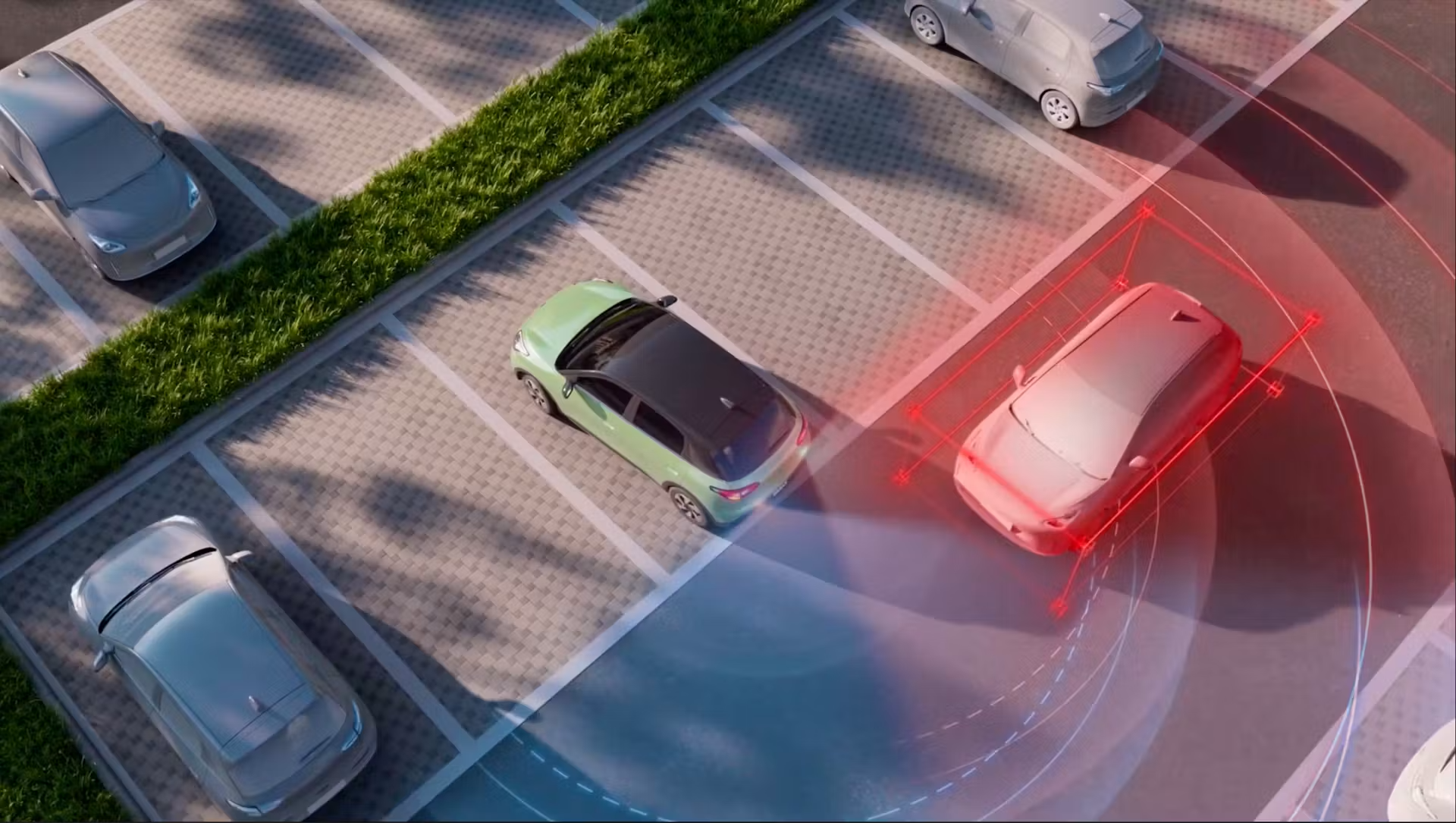 Geely E2 aktív vezetéstámogatás
