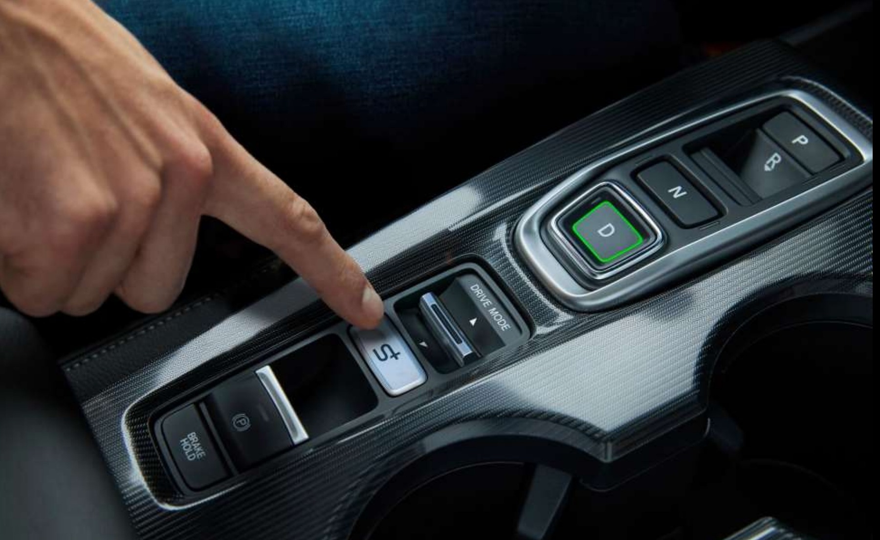 Honda S+Shift kezelőszerv a Civic középkonzolján