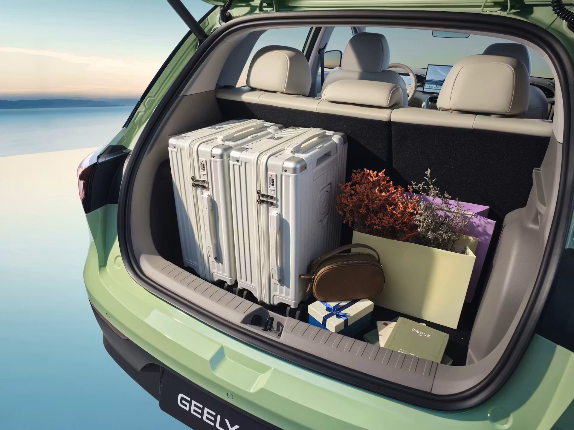 Geely E2 első csomagtartó